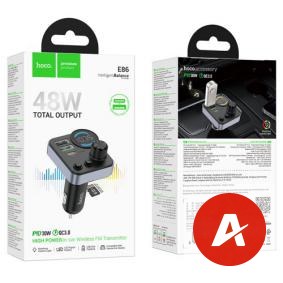 E86 Alegria 48W dual port PD30W+QC3.0 car BT FM transmitter