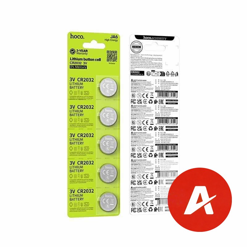 JA6 Button battery CR2032(5PCS)