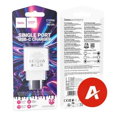 C109A(PD20W) Fighter single port PD20W charger(EU)
