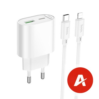C109A(PD20W+QC3.0) Fighter PD20W+QC3.0 charger set(C to iP)(EU)