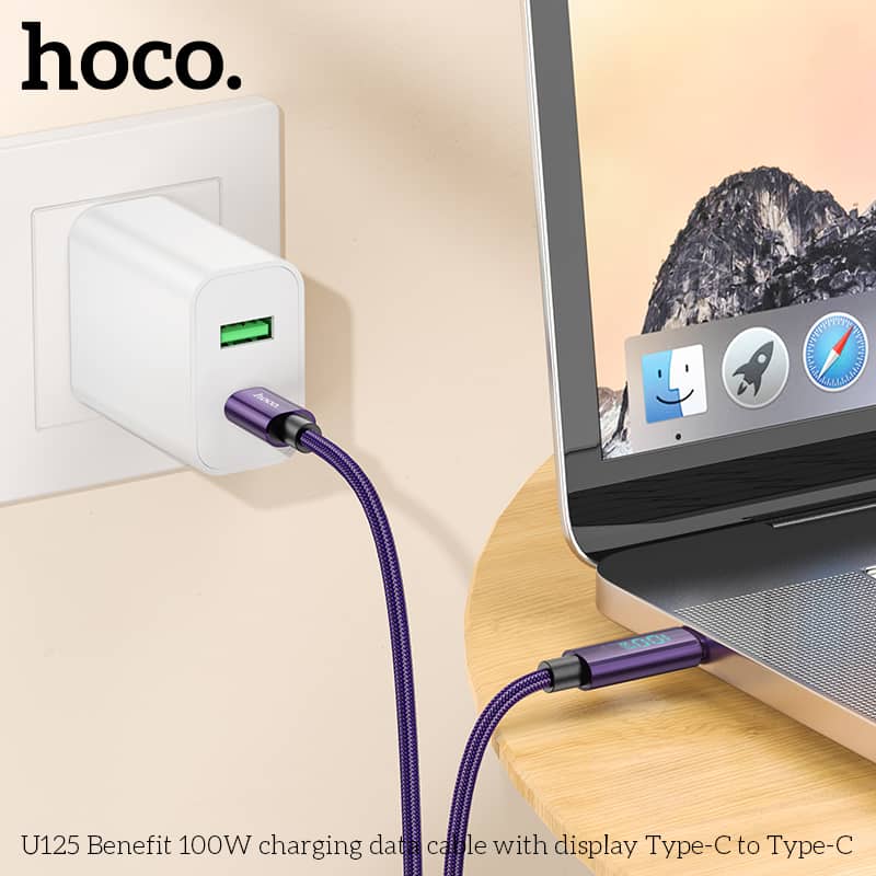 ⚡ Hoco U125 Benefit 100W Charging Data Cable