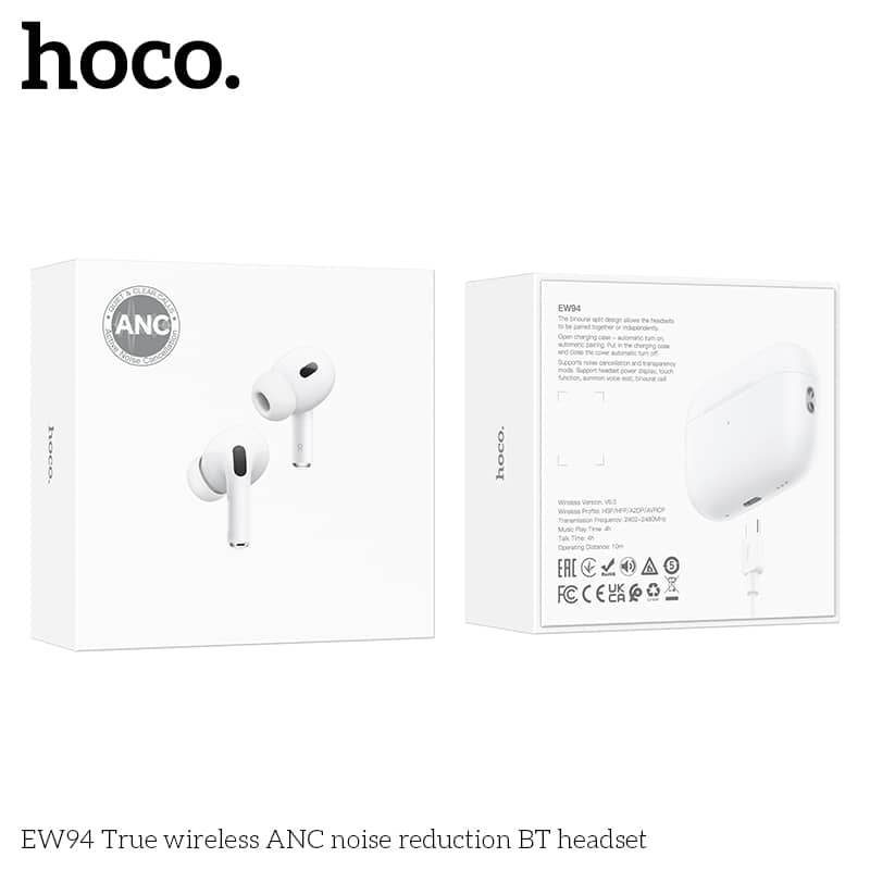 Hoco EW94 True Wireless ANC Noise Reduction Bluetooth Headset