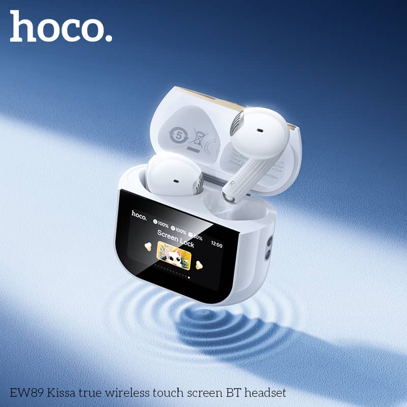 Hoco EW89 Kissa True Wireless Touch Screen BT Headset 
