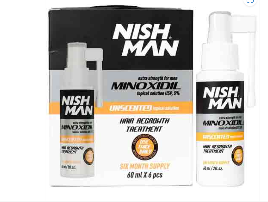 Nishman Minoxidil Hair Regrowth Treatment 1pk