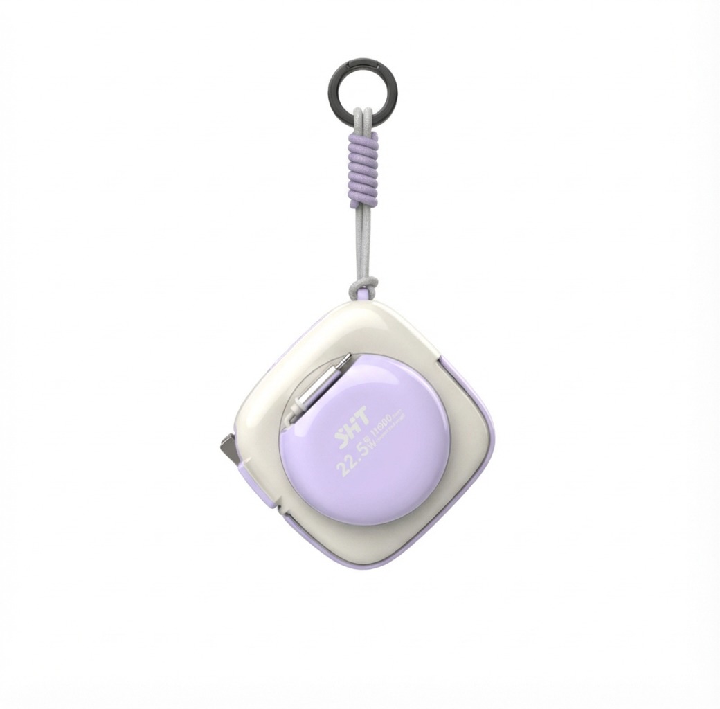  6-in-1 Retractable Cord Mini Power Bank