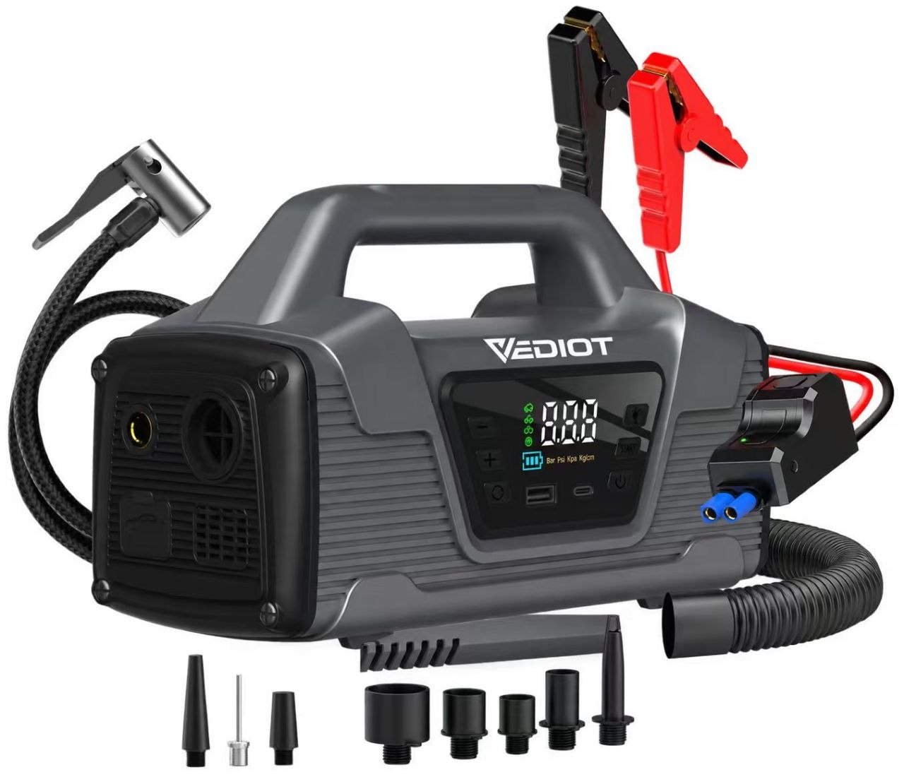 VEDIO T 6-in-1 Car Emergency & Cleaning Device